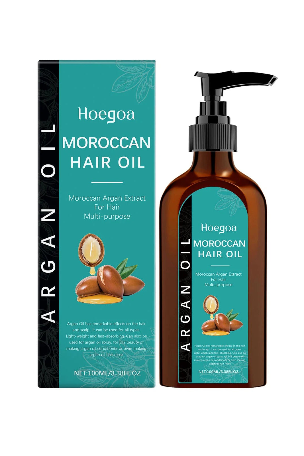 Huile d'Argan Pure – Soin Capillaire Réparateur & Lissant